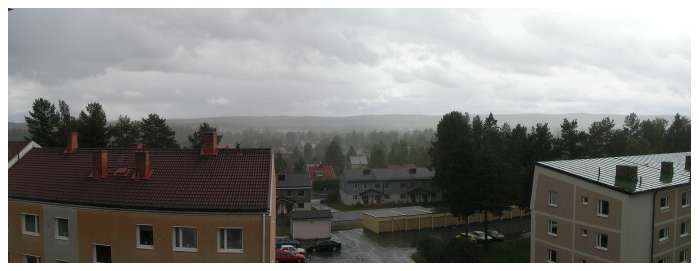 Trevlig utsikt. Regn.