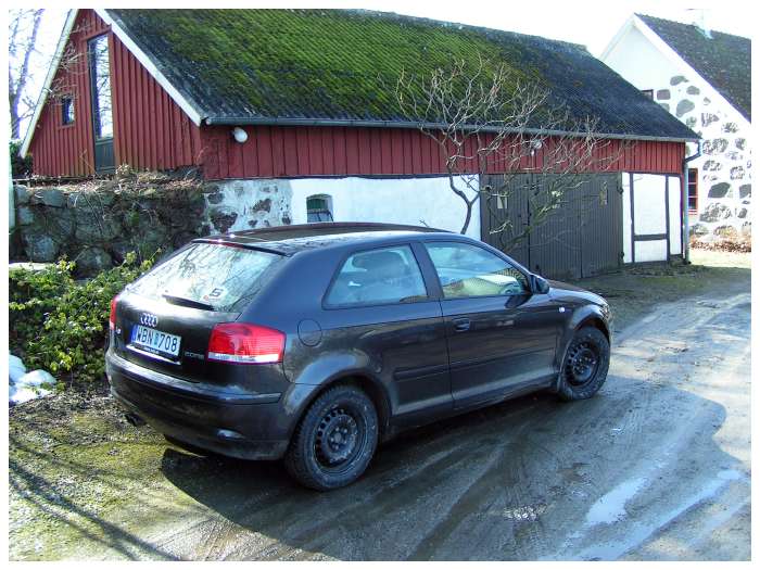 Min hyrbil, en Audi A3.